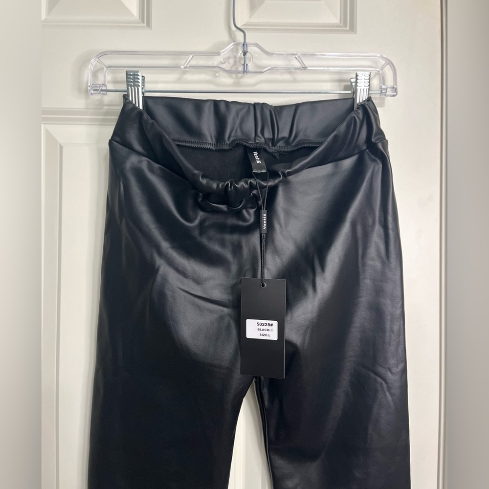 Venti6 Faux Leather Leggings NWT - Picture 3 of 3